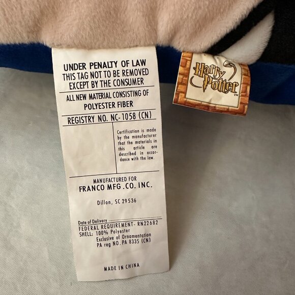 Vintage 2001 Harry Potter 14 x 14 Square Pillow / Pre Movie Artwork - Picture 12 of 12